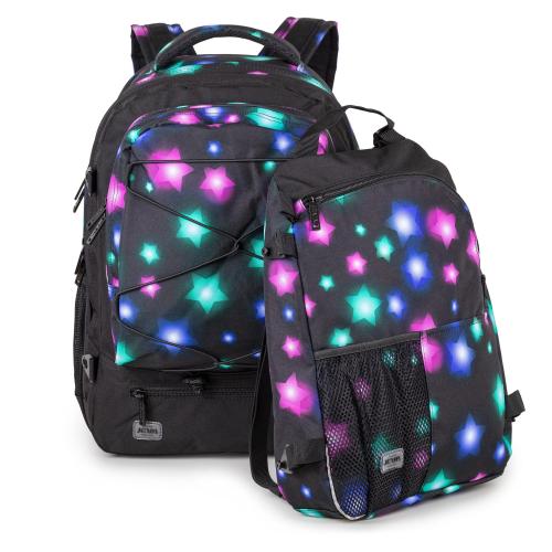 dobbeltrygsæk med stjernemønster