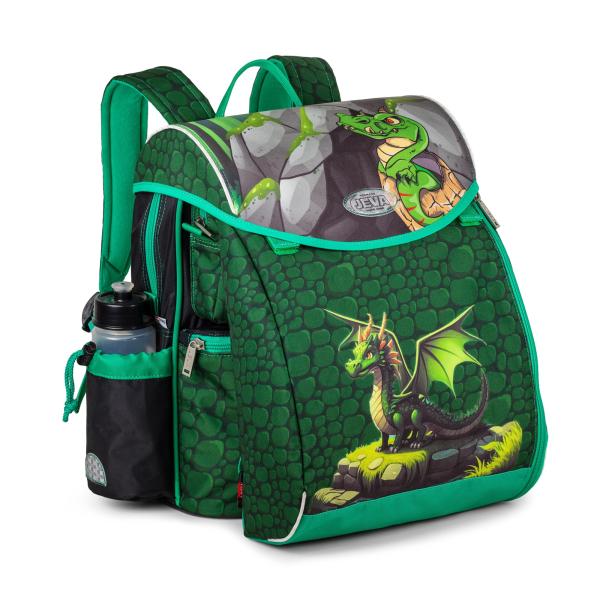 grøn skoletaske
