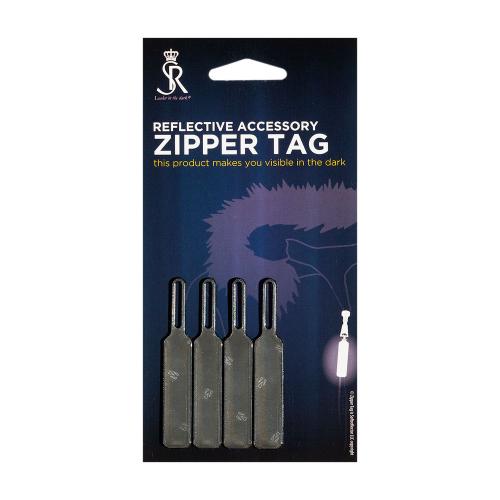 refleksvedhæng til lynlås, sort