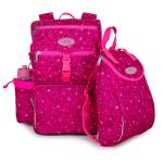 Pink skoletaske til 0.-2. klasse