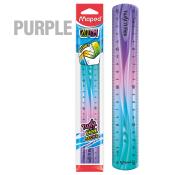 lineal 20 cm purple - til børn