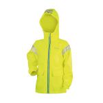 regnjakke neongul med refleks