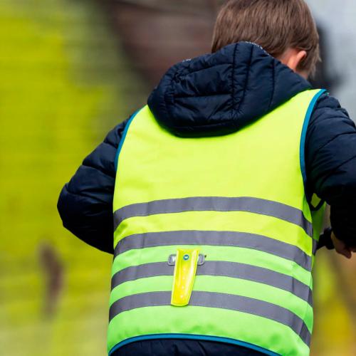 sikkerhedslys til fastgørelse på tøj