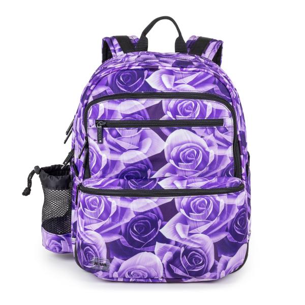 Purple Rose SQUARE skole-rygsæk