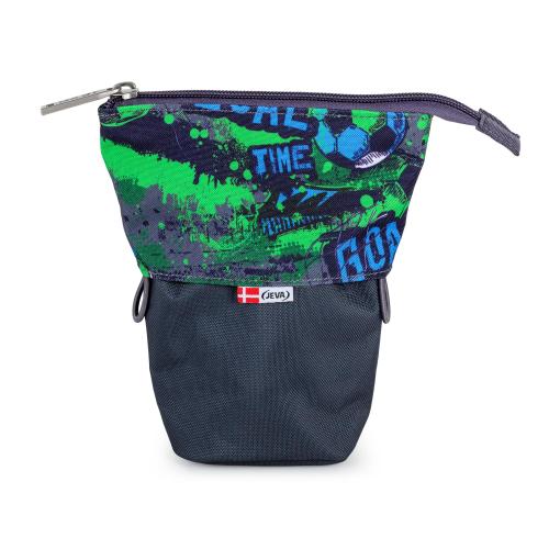 pull-down-penalhus med fodbold-tema