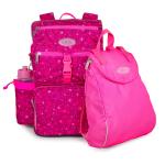 Pink skoletaske til 0.-2. klasse