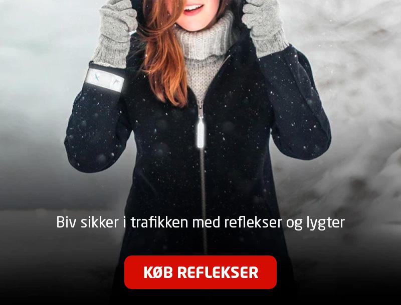 Sikker i trafikken med reflekser og lygter