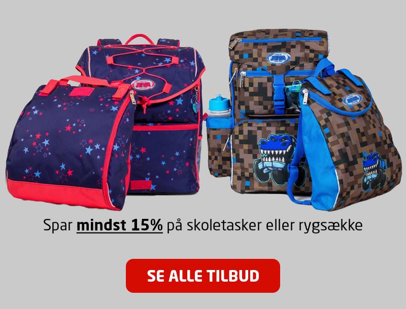 Tilbud på skoletasker og rygsække