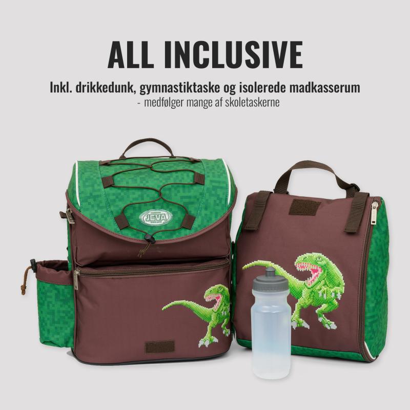 Ingen ekstra tilkøb: Drikkedunk og gymnastiktaske med i prisen