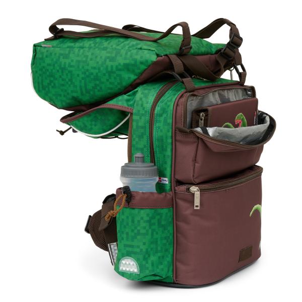 Adgang til skoletaske selv om gymnastikposen er på.