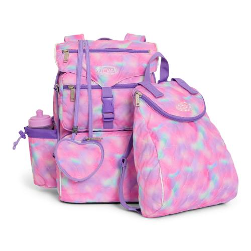 Skoletaske med gymnastiktaske og drikkedunk