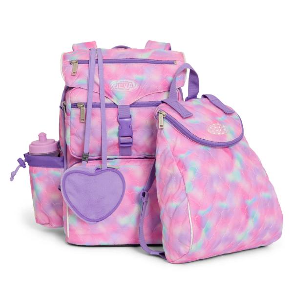 Skoletaske med gymnastiktaske og drikkedunk