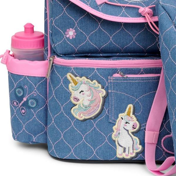 nicorn badges  - 2 stk. på Denim Girl skoletaske