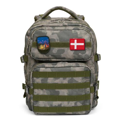 Flag badge på Strap Skoletaske